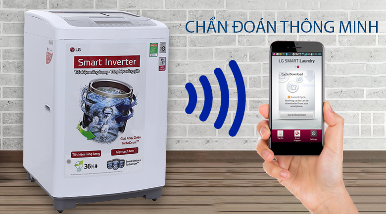 Máy giặt đời mới có tính năng chẩn đoán qua điện thoại Máy giặt đời mới có tính năng chẩn đoán qua điện thoại