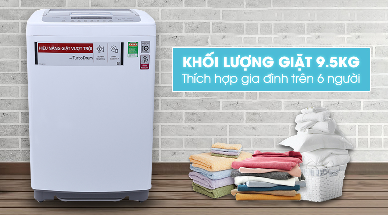Máy giặt LG Inverter 9.5 kg T2395VSPW