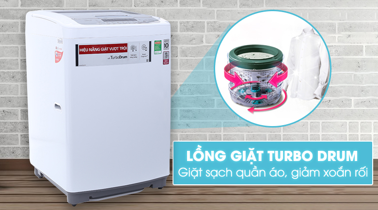 Lồng giặt xoay chiều Turbo Drum đánh bay mọi vết bẩn cứng đầu Lồng giặt xoay chiều Turbo Drum đánh bay mọi vết bẩn cứng đầu