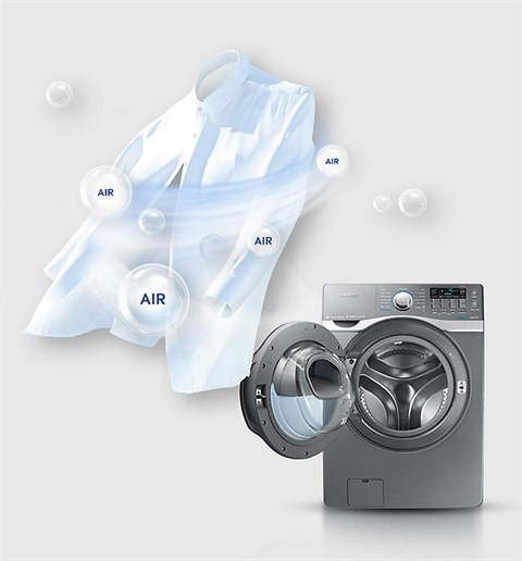 Air Wash - Máy giặt Samsung Add Wash Inverter 17 kg WD17J7825KP/SV