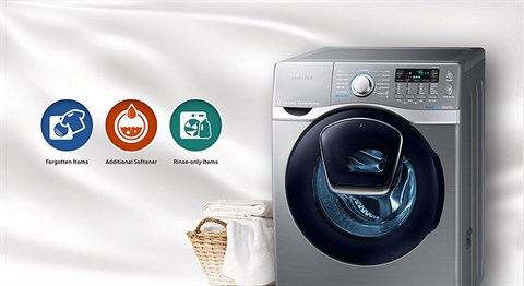 Công nghệ Add Wash - Máy giặt Samsung Add Wash Inverter 17 kg WD17J7825KP/SV