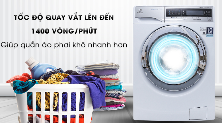 Máy giặt sấy Electrolux Inverter 11 kg EWW14113