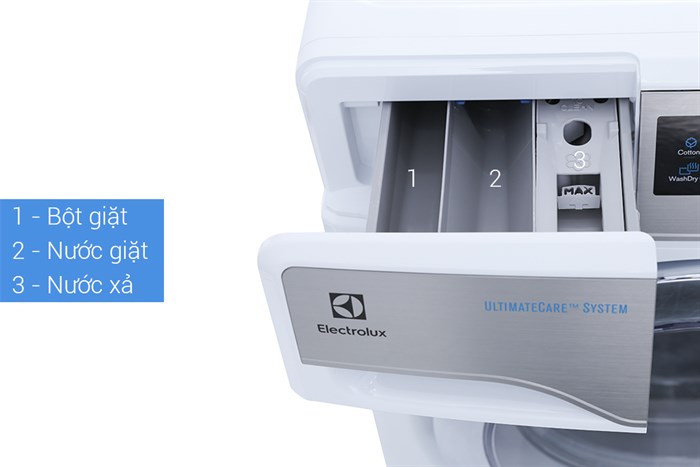Máy giặt sấy Electrolux Inverter 11 kg EWW14113 Màu Trắng