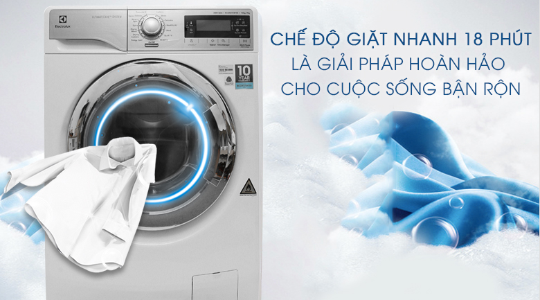 Máy giặt sấy Electrolux Inverter 10 kg EWW14023