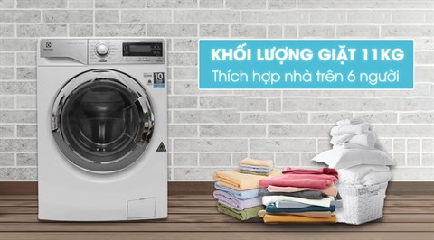 Máy giặt sấy Electrolux inverter 10 kg EWW14023