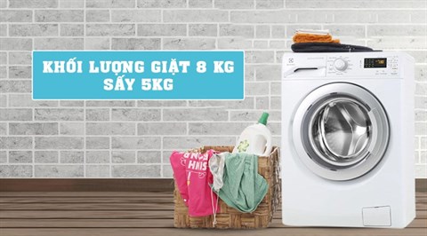 Máy giặt sấy Electrolux Inverter 8 kg EWW12853
