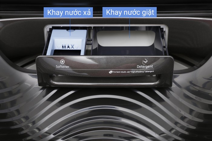 Máy giặt Samsung Inverter 18 kg WA18M8700GV/SV Màu Đen