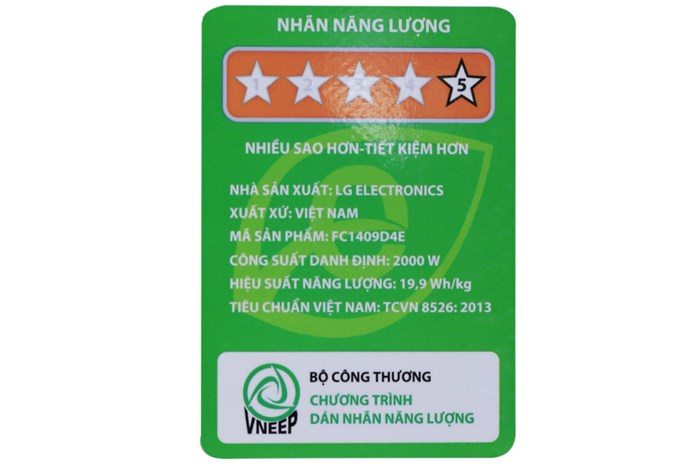 Máy giặt sấy LG Inverter 9kg FC1409D4E Màu Xám