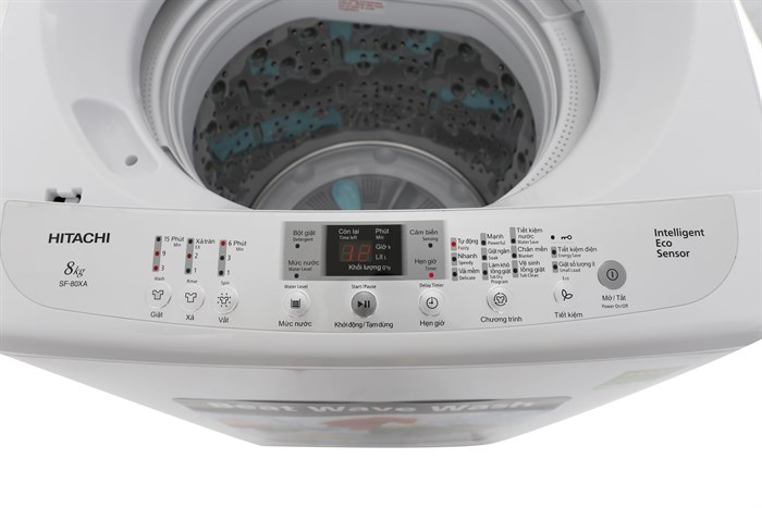 Máy giặt Hitachi 8kg SF-80XA 220-VT (WH) Màu Trắng