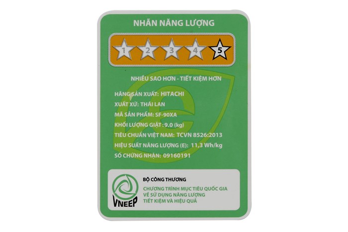 Máy giặt Hitachi SF-90XA 220-VT (WH)