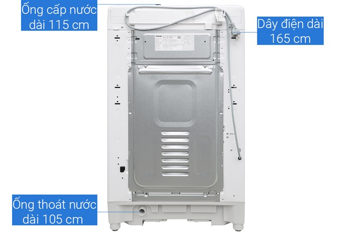 Máy giặt Toshiba 9kg AW-G1000GV WG Màu Trắng - Xám