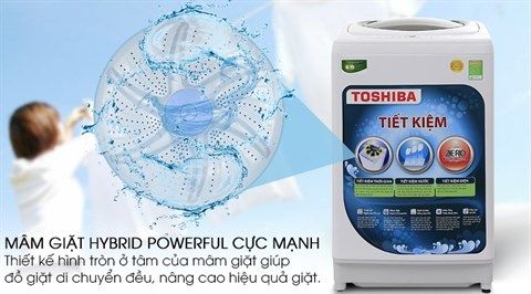 Trang bị mâm giặt Hybrid powerful