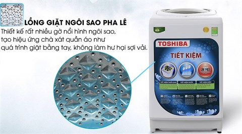 Lồng giặt dạng ngôi sao pha lê tránh tổn hại cho quần áo