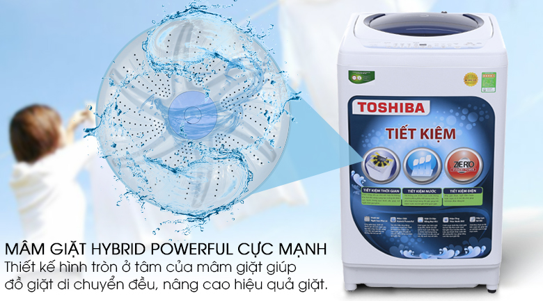 Mâm giặt Hybrid Powerful - Máy giặt Toshiba 10 kg AW-G1100GV WB