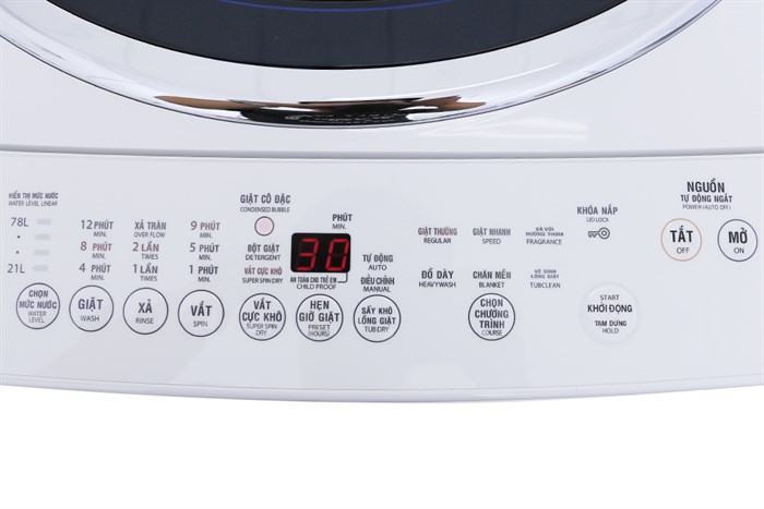 Máy giặt Toshiba 9.5 kg G1050GV (WB) Màu Trắng - Xanh