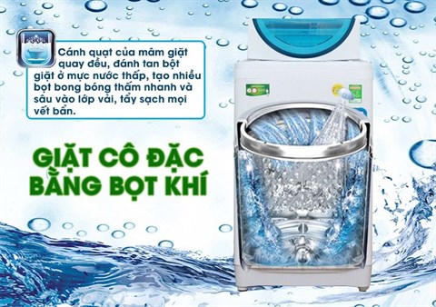 Công nghệ giặt cô đặc bằng bọt khí - Máy giặt Toshiba 10.5 kg G1150GV(WK)