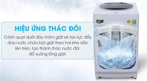 Hiệu ứng thác nước đôi - Máy giặt Toshiba 10.5 kg G1150GV(WK)