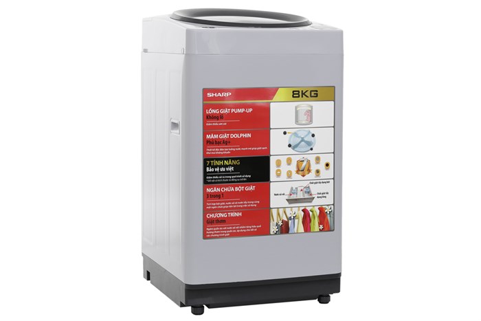 Máy giặt Sharp 8 kg ES-U80GV-H