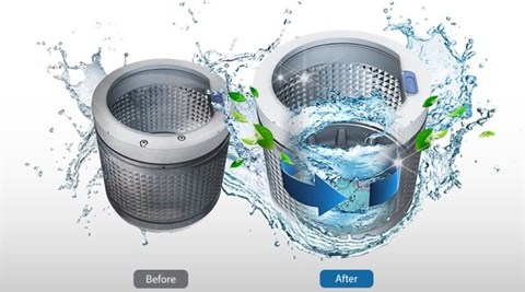 vệ sinh lồng giặt tự động