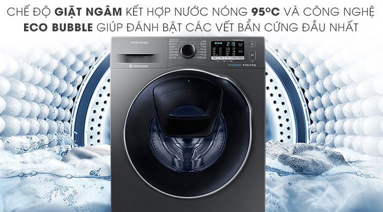 Máy giặt sấy Samsung AddWash Inverter 8.5 kg WD85K5410OX/SV