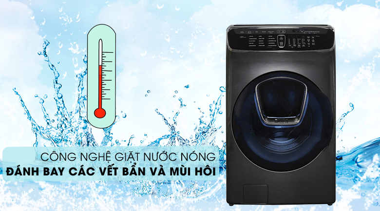 Máy giặt lồng đôi Samsung FlexWash WR24M9960KV/SV - giặt nước nóng