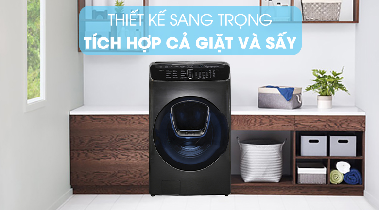 Máy giặt lồng đôi Samsung FlexWash WR24M9960KV/SV có thiết kế sang trọng