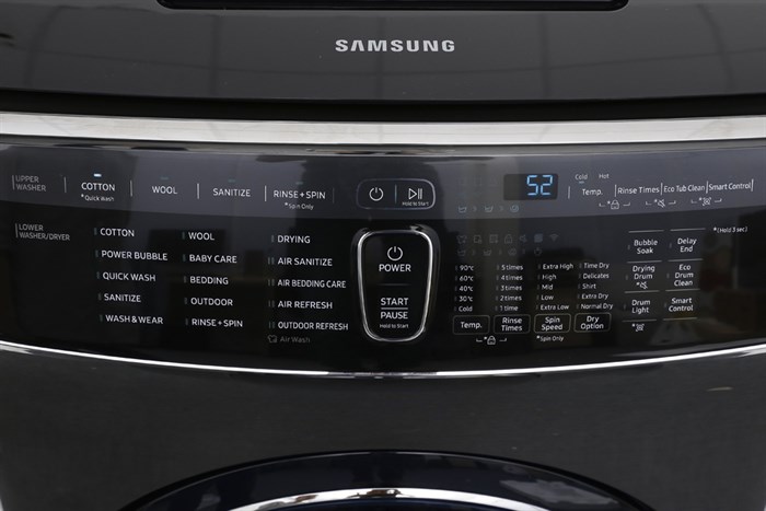 Máy giặt sấy Samsung 21 kg FlexWash WR24M9960KV/SV Màu Đen
