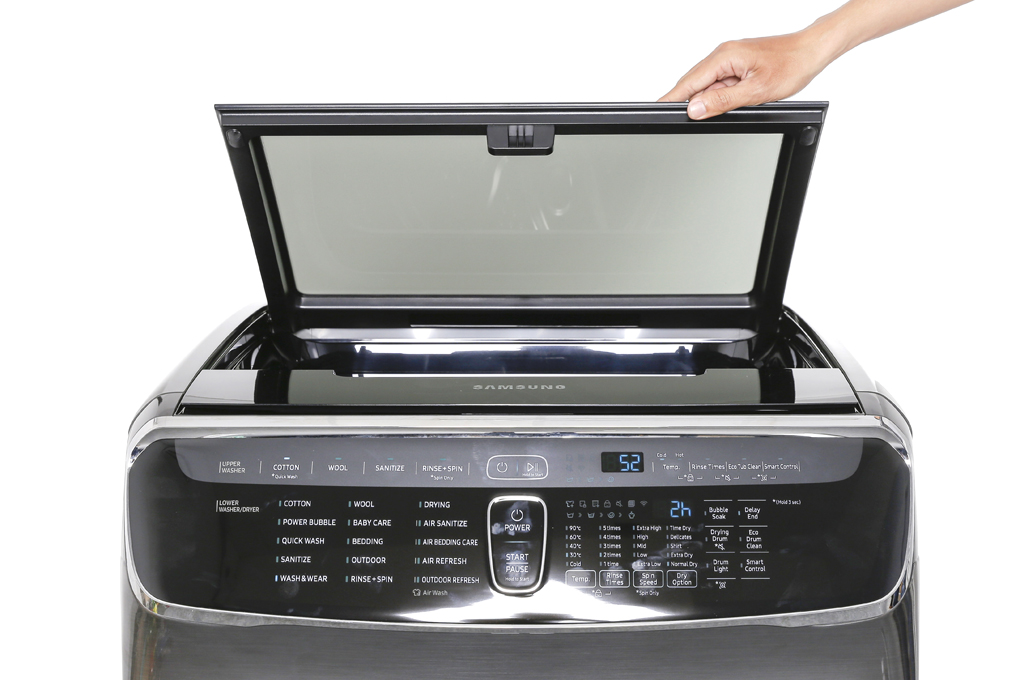 Máy giặt sấy Samsung 21 kg FlexWash WR24M9960KV/SV Màu Đen