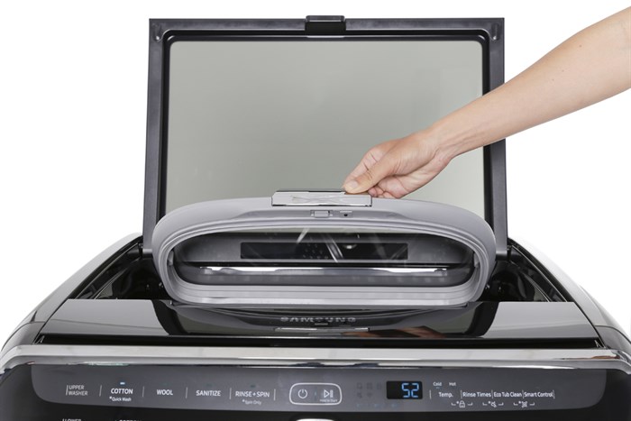 Máy giặt sấy Samsung 21 kg FlexWash WR24M9960KV/SV Màu Đen