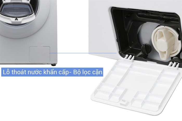 Máy giặt Samsung AddWash Inverter 8 kg WW80K5233YW/SV Màu Trắng