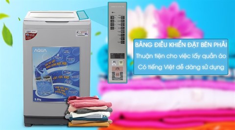 Bảng điều khiển bên phải - Máy giặt Aqua 9 kg AQW-S90AT