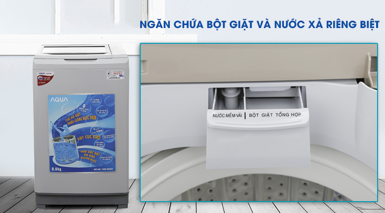 Máy giặt Aqua 8.0 Kg AQW-S80AT