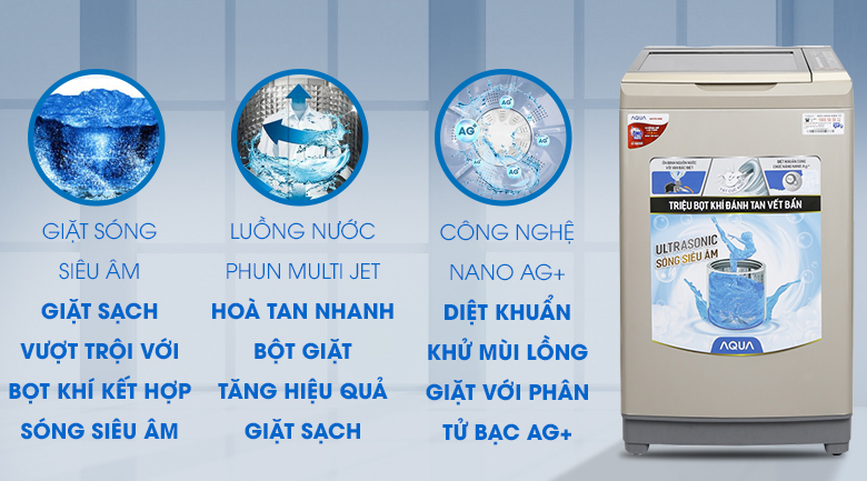 Máy giặt Aqua 9kg AQW-U91BT(N)