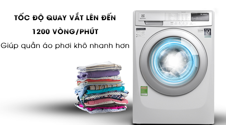 Máy giặt Electrolux Inverter 9kg EWF12944 - 8