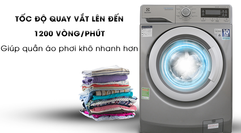 Máy giặt Electrolux Inverter 9kg EWF12938S