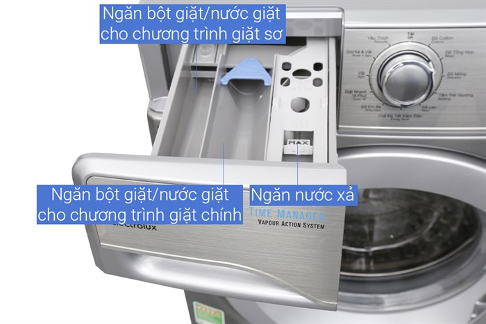 Máy giặt Electrolux Inverter 9kg EWF12938S Màu Xám