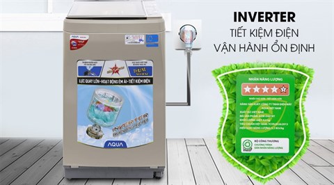 Công nghệ Inverter - Máy giặt Aqua Inverter 9 kg AQW-D901BT N