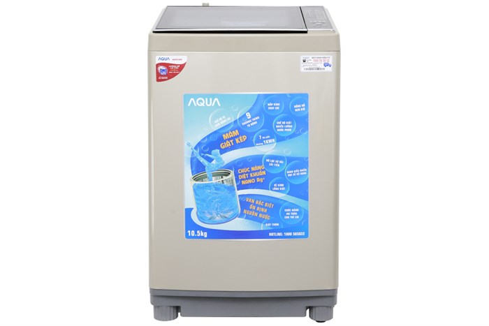 Máy giặt Aqua 10.5 kg AQW-FW105AT N Màu Vàng