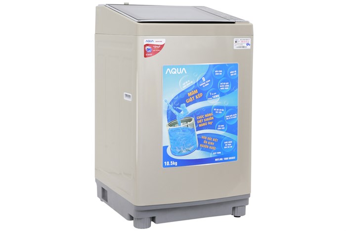 Máy giặt Aqua 10.5 kg AQW-FW105AT N Màu Vàng