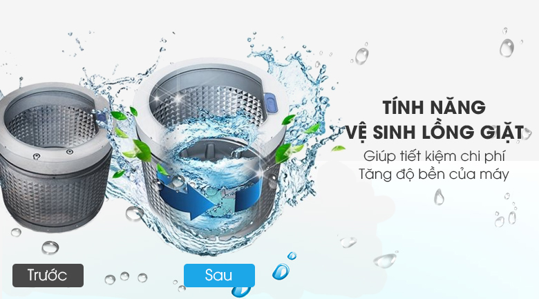 Máy giặt Aqua 8.5 kg AQW-U850BT S