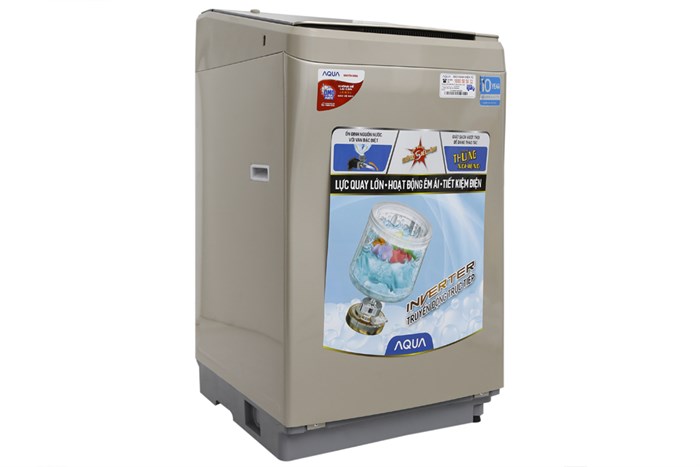 Máy giặt Aqua Inverter 9 kg AQW-D900BT N Màu Vàng đồng