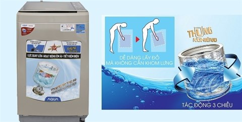 Máy giặt Aqua Inverter 9 kg AQW-D900BT N