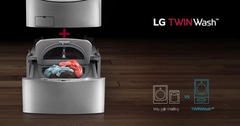 Máy giặt LG Twinwash Inverter F2719SVBVB & T2735NWLV