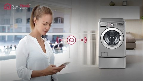 LG SmartThinQ - Máy giặt LG Twinwash Inverter F2719SVBVB & T2735NWLV