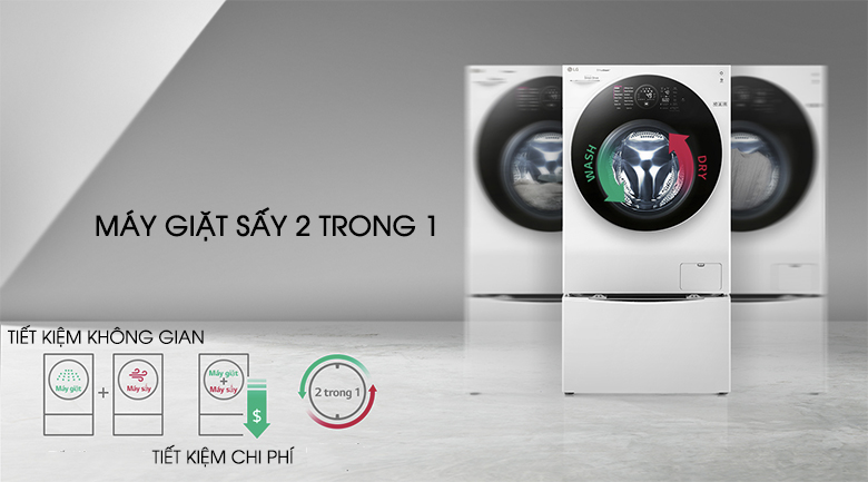Máy giặt LG TWINWash Inverter FG1405H3W & TG2402NTWW