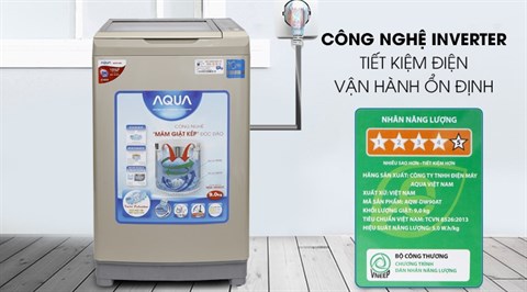 Công nghệ Inverter - Máy giặt Aqua Inverter 9 kg AQW-DW90AT N