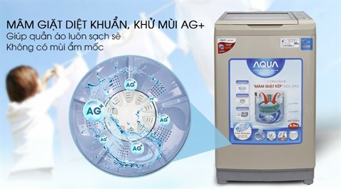 Mâm giặt kháng khuẩn - Máy giặt Aqua Inverter 9 kg AQW-DW90AT N