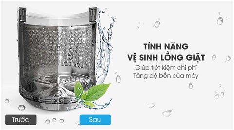 Tự động vệ sinh lồng giặt
