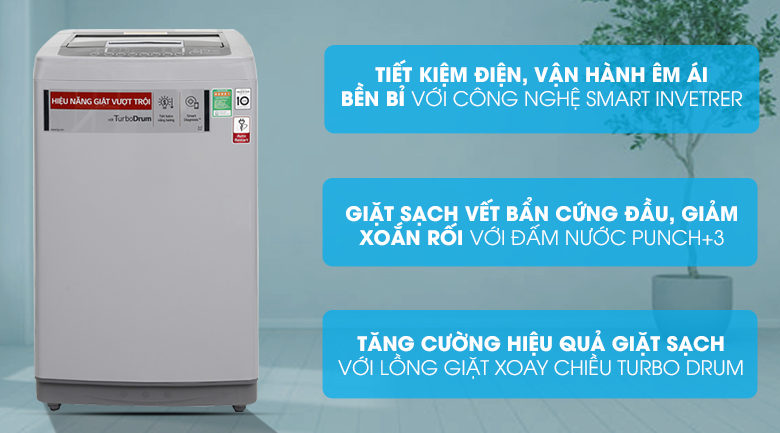 Máy giặt LG Inverter 8 kg T2108VSPM