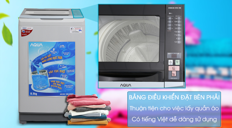 Máy giặt Aqua 8.5 kg AQW-S85AT H